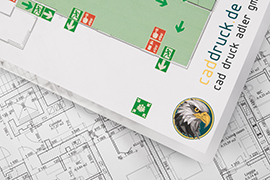 Laminierter CAD-Plot in Wunschgröße 