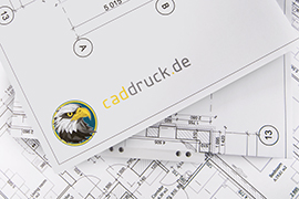 CAD-Plot mit Heftstreifen (DIN 824-B)