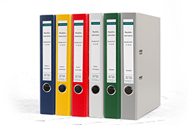 Ordner DIN A4 mit bedrucktem Ordnerrücken / Rückenschild